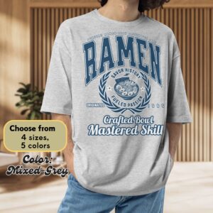 オーバーサイズTシャツ-amen-カッレジ風タイポグラフィーデザイン03